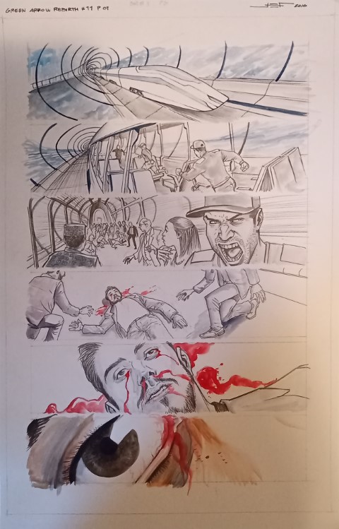 Green Arrow 11 pg 1 by Juan Ferreyra
